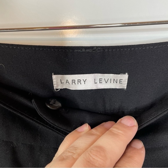 Larry Levine NWT Black Slim Trouser Size 6 - Picture 3 of 5